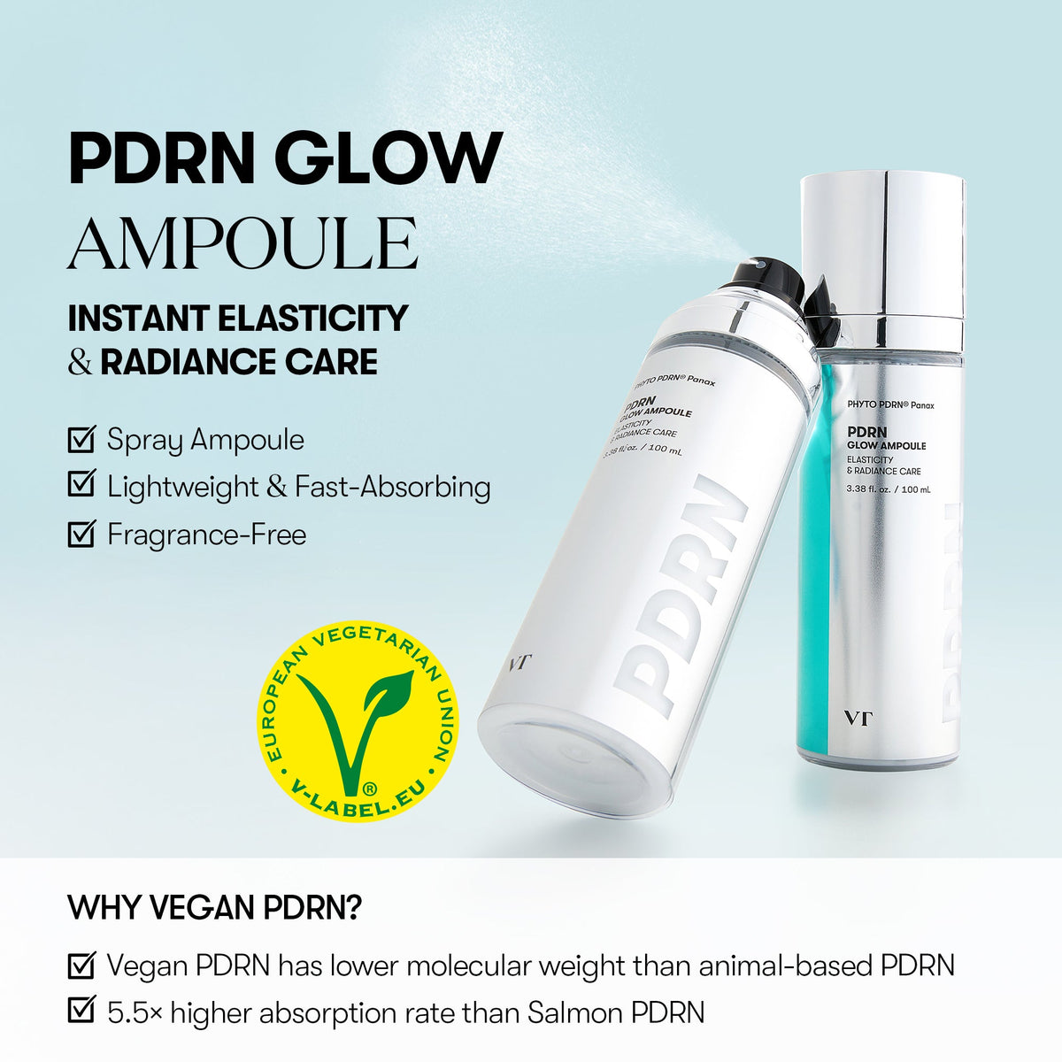 VT Cosmetics PDRN Glow Ampoule 100ml - official product image 4