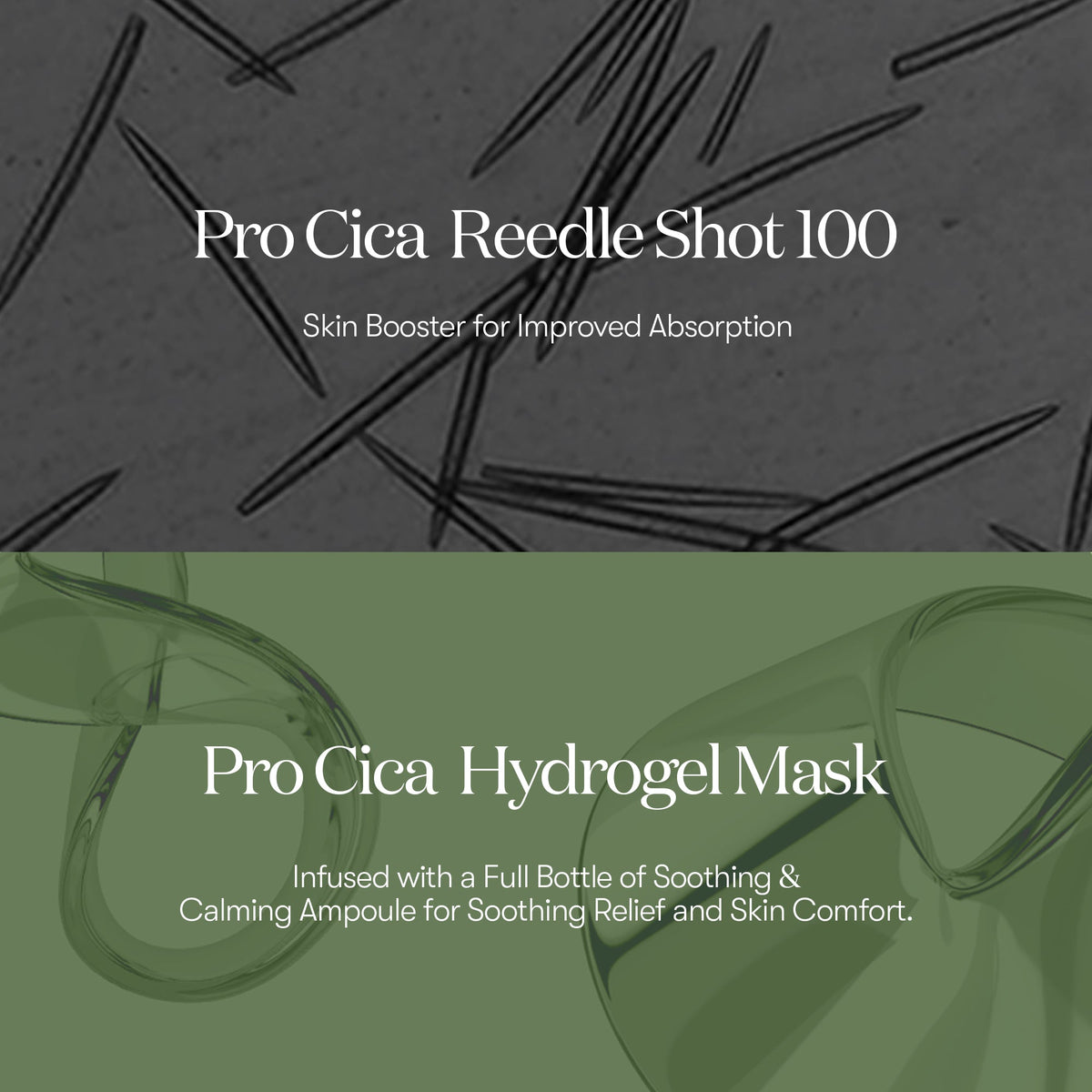 VT Cosmetics PRO CICA Reedle Shot 100 2STEP Hydrogel Mask - official product image 5