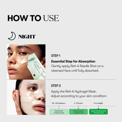 VT Cosmetics RETI-A Reedle Shot 100 2STEP Hydrogel Mask 4ea - official product image 7