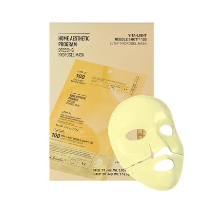 VT Cosmetics VITA-LIGHT Reedle Shot 100 2STEP Hydrogel Mask - official product image 3