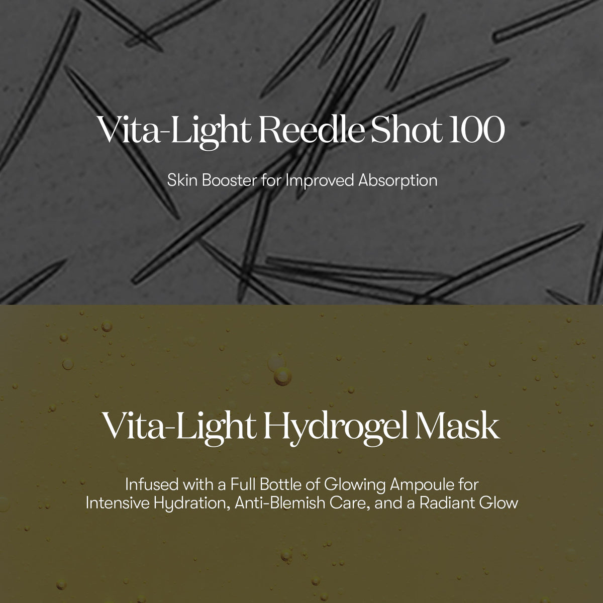 VT Cosmetics VITA-LIGHT Reedle Shot 100 2STEP Hydrogel Mask - official product image 5